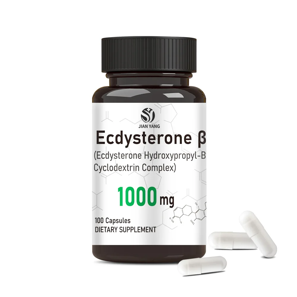 2 bottle ecdysterone capsule muscle mass develop support muscle strength increase dietary supplement