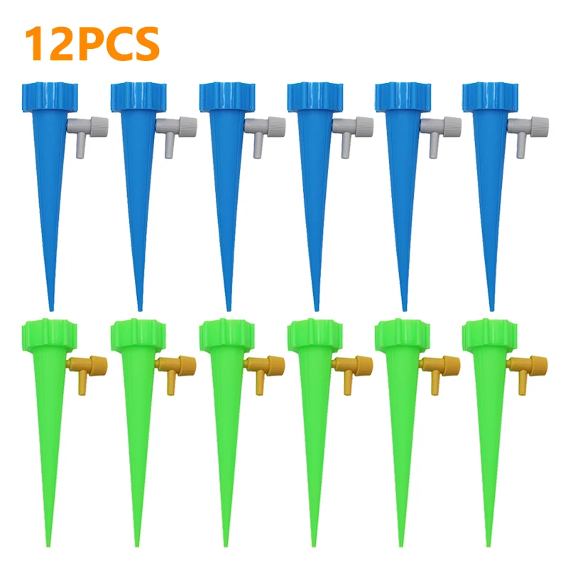 Plant Self Watering Devices Auto Drip Irrigation Watering Spikes with Slow Release Control Switch for Plant Greenhouse Garden sprinkler to drip conversion kit Watering & Irrigation Kits