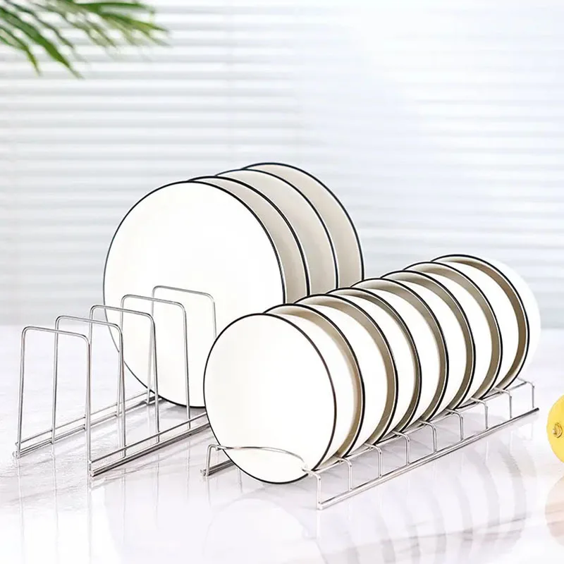 Kitchen Storage Rack Dish Organizer Dish Holder Cutlery Pot Lid Rack