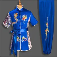 Uniforme traditionnel chinois Dragon Wushu pour hommes et femmes, ensemble de vêtements Kung Fu, uniforme d'arts martiaux, chapelle Tai Kleding, taoïste ShaCrists 4