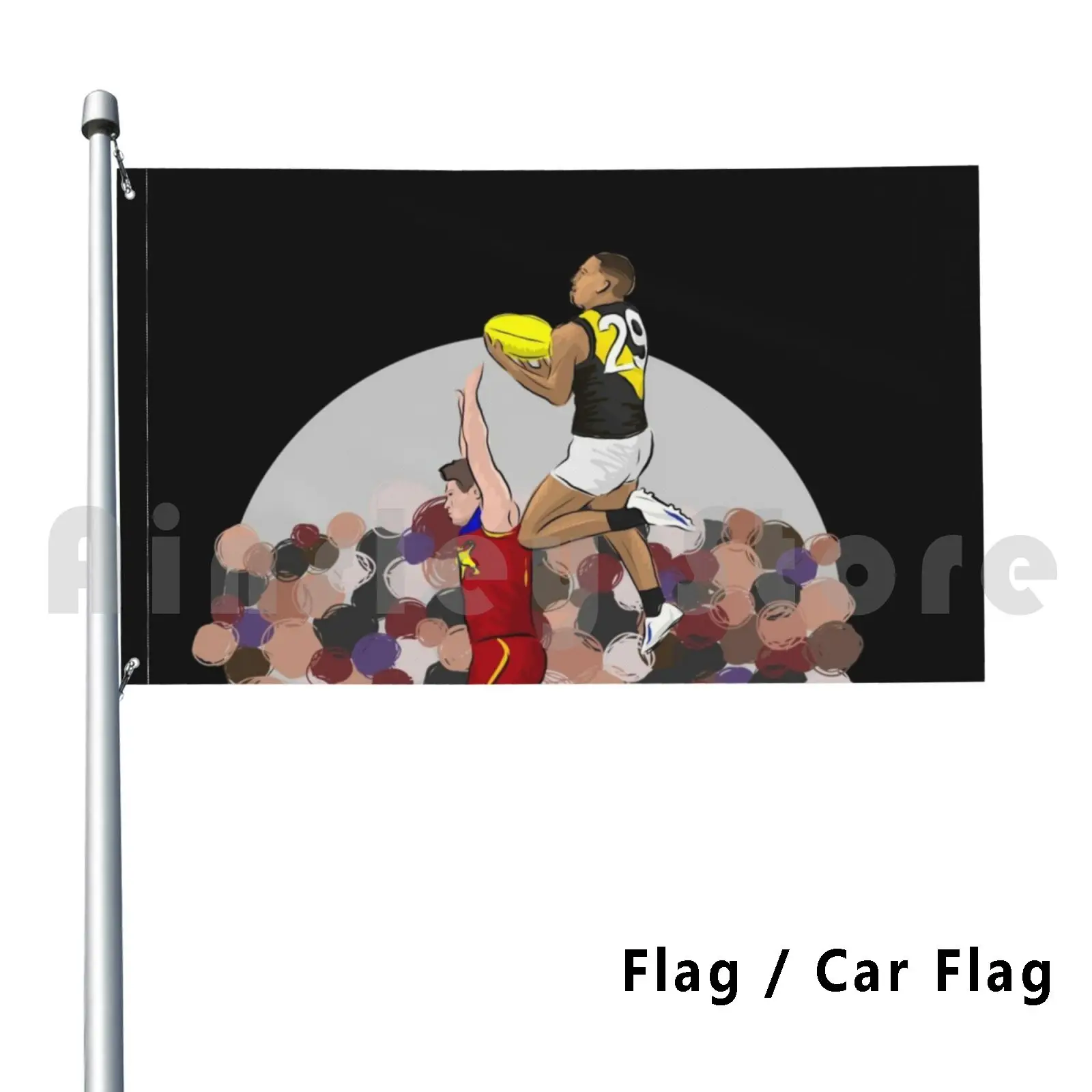 Shai Flying High Outdoor Decor Flag Car Flag Tigers Byrd Tiger Time Footy Gotiges Premiagrumi Premiers Aussie