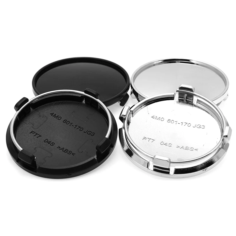 Wheel Hub Covers Wheel Hub Caps 4pcs/lot Blank No 61mm Fit 56mm Car Emblem Wheel Center Hub Cap for Audi New A3 A4 A6 Q3 Q7 Car Rim Replace Hubcap Cover