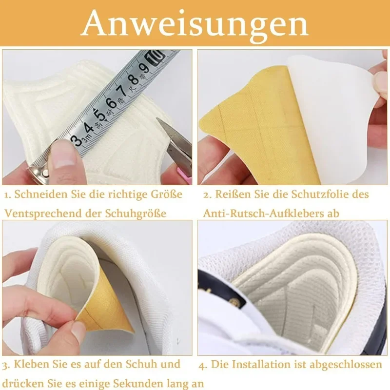 2/10 Pcs Women Patch Heel Pads Adjustable Size Sports Shoes Insoles Back Stickers Antiwear Cushions Feet Care Protector Inserts