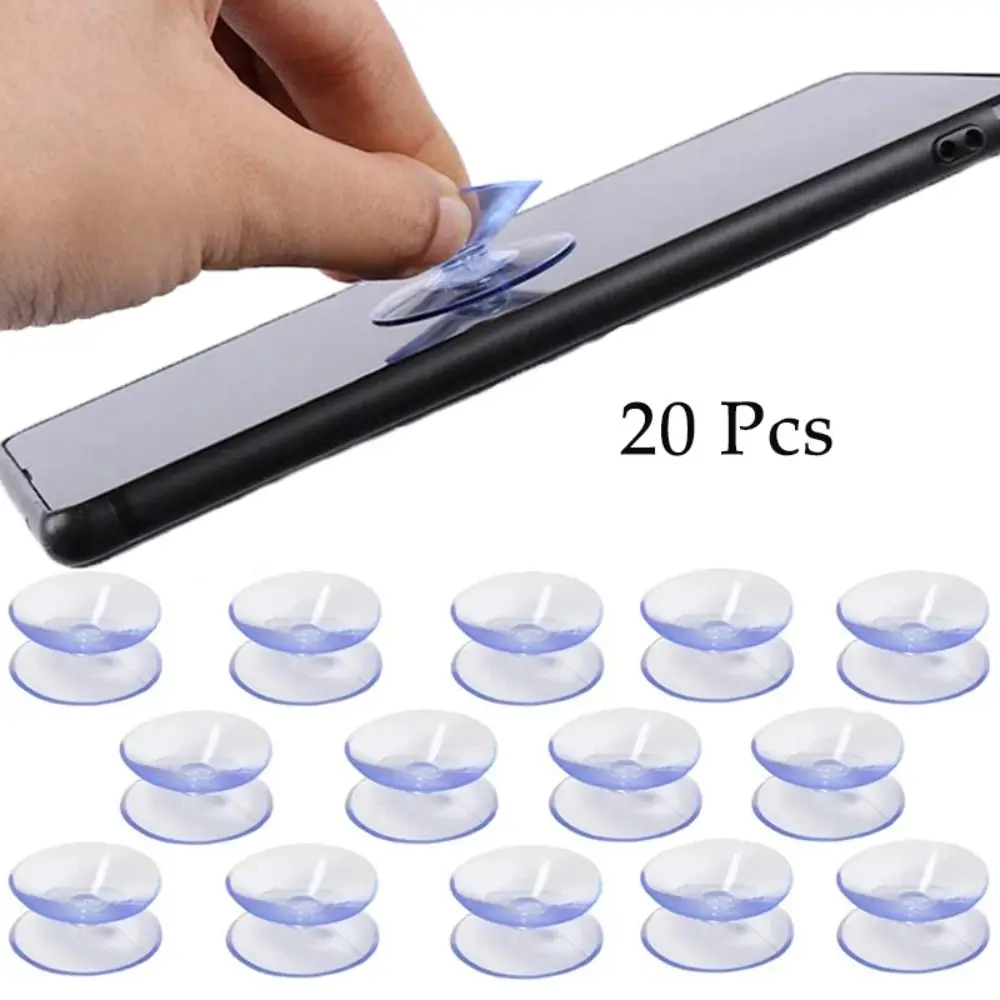 20 Pcs Double-Sided Suction Cup-Sucker Pads For Glass Plastic Aquarium Oxygen Tube DIY Soap Holder 20/30/35/50mm Accessories