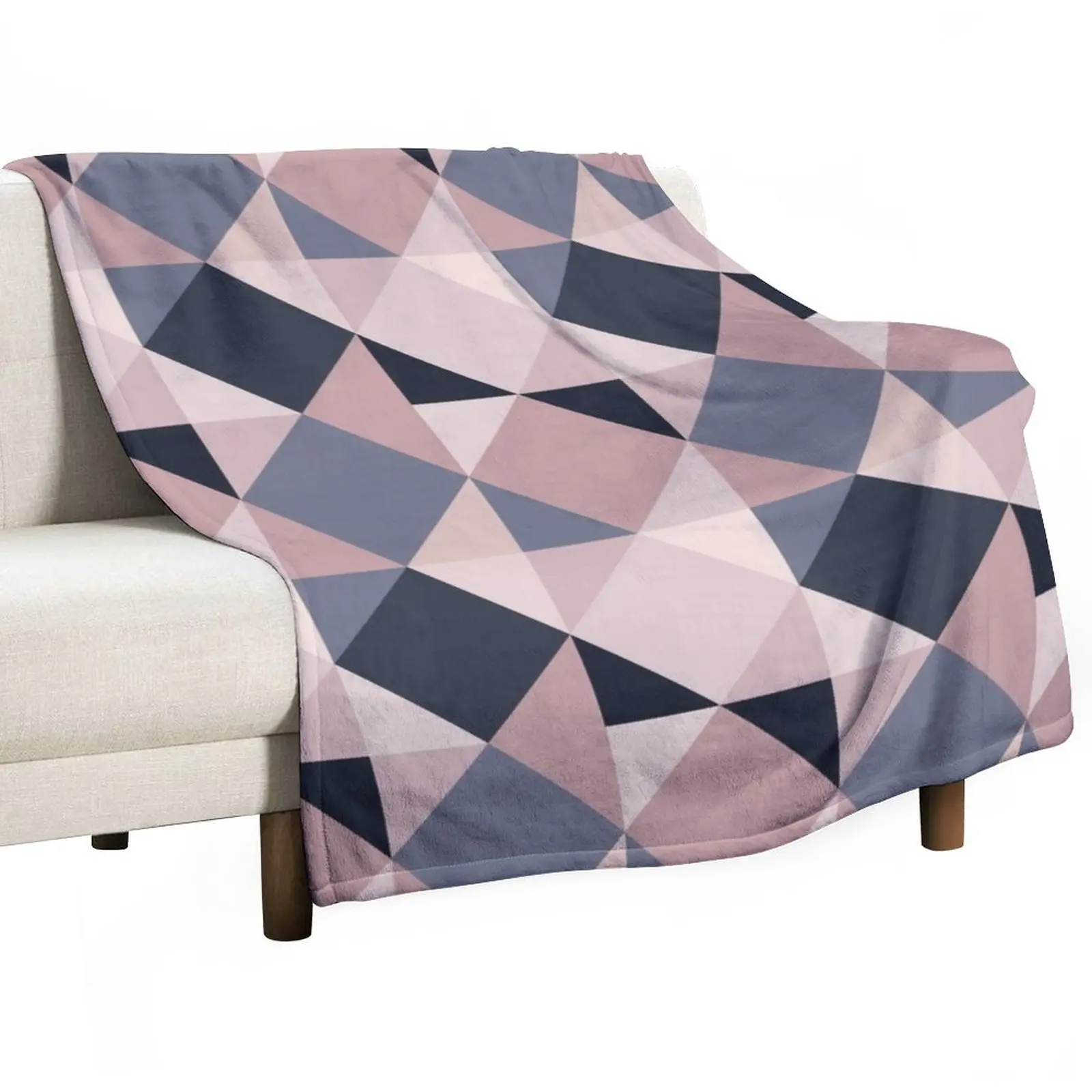 

Pink and Navy Mosaic Throw Blanket Blanket Fluffy blankets and throws Soft Big Blanket