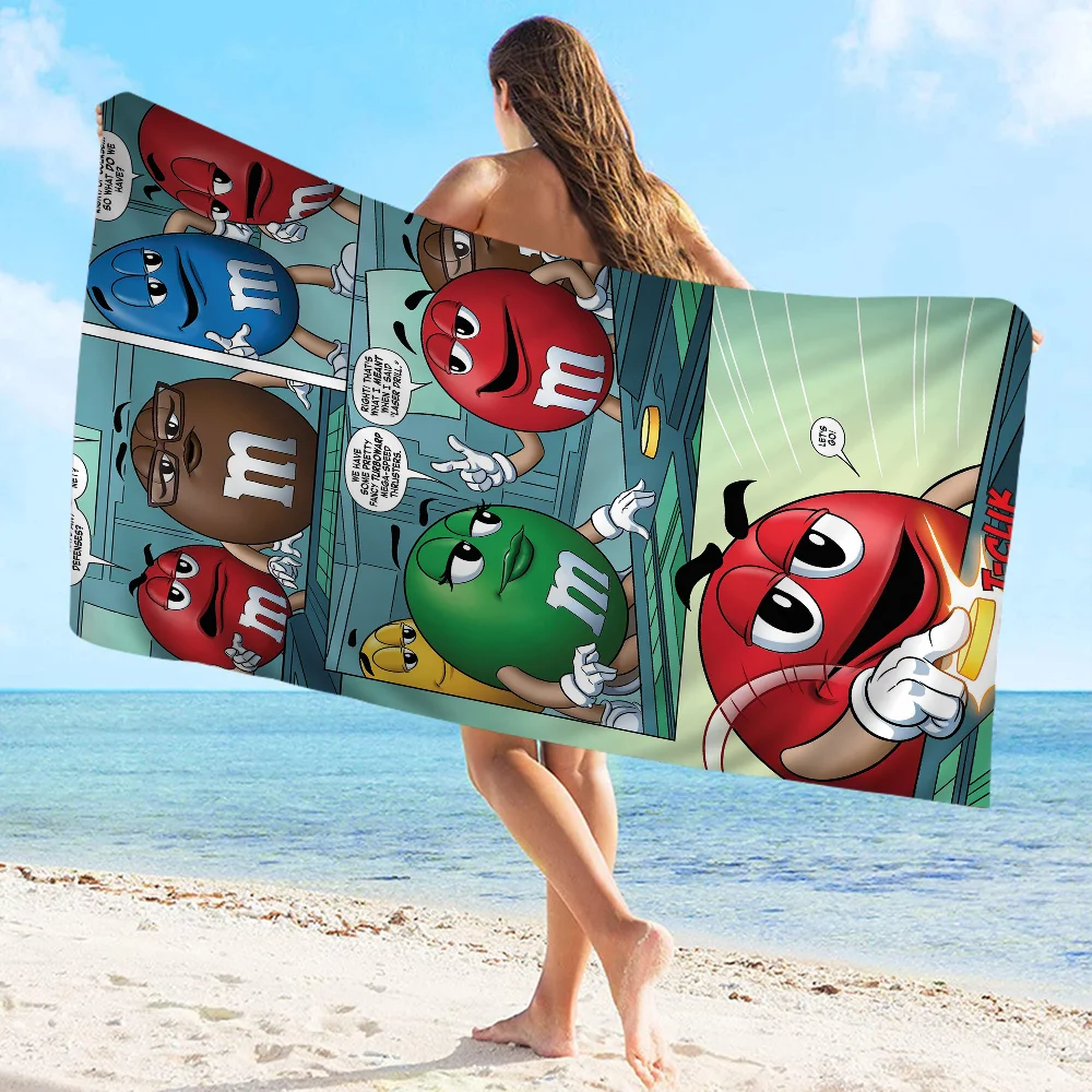 M&M's Chocolate Nutella Bottle Big Microfiber Beach Towels Quick Dry Towel Sand Beach Towels Pool Towel for Travel Swim Pool 5