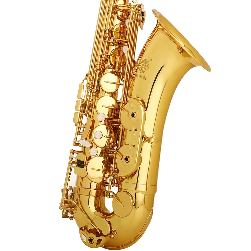 

SUMACH Bb Tentor Saxophone Lacquer gold Beginner level examination play ST-1L