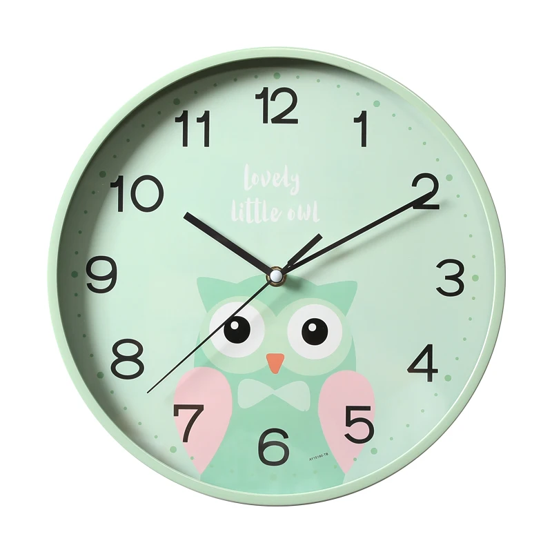 

Silent Kids Wall Clock Child Creative Cartoon Wall Clocks Home Decor Living Room Children Room Lovely Small Clock