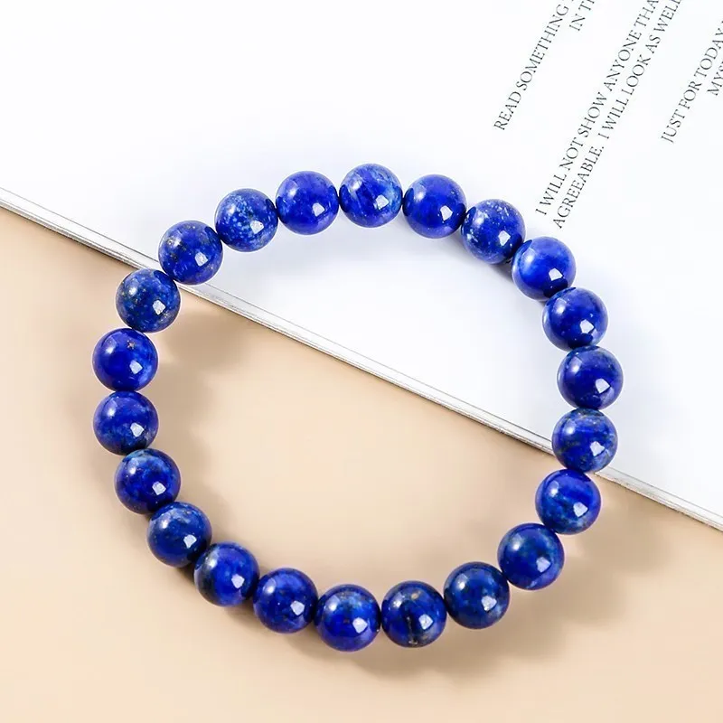 JD Natural Stone Lapis Lazuli Beads Bracelets Women Men
