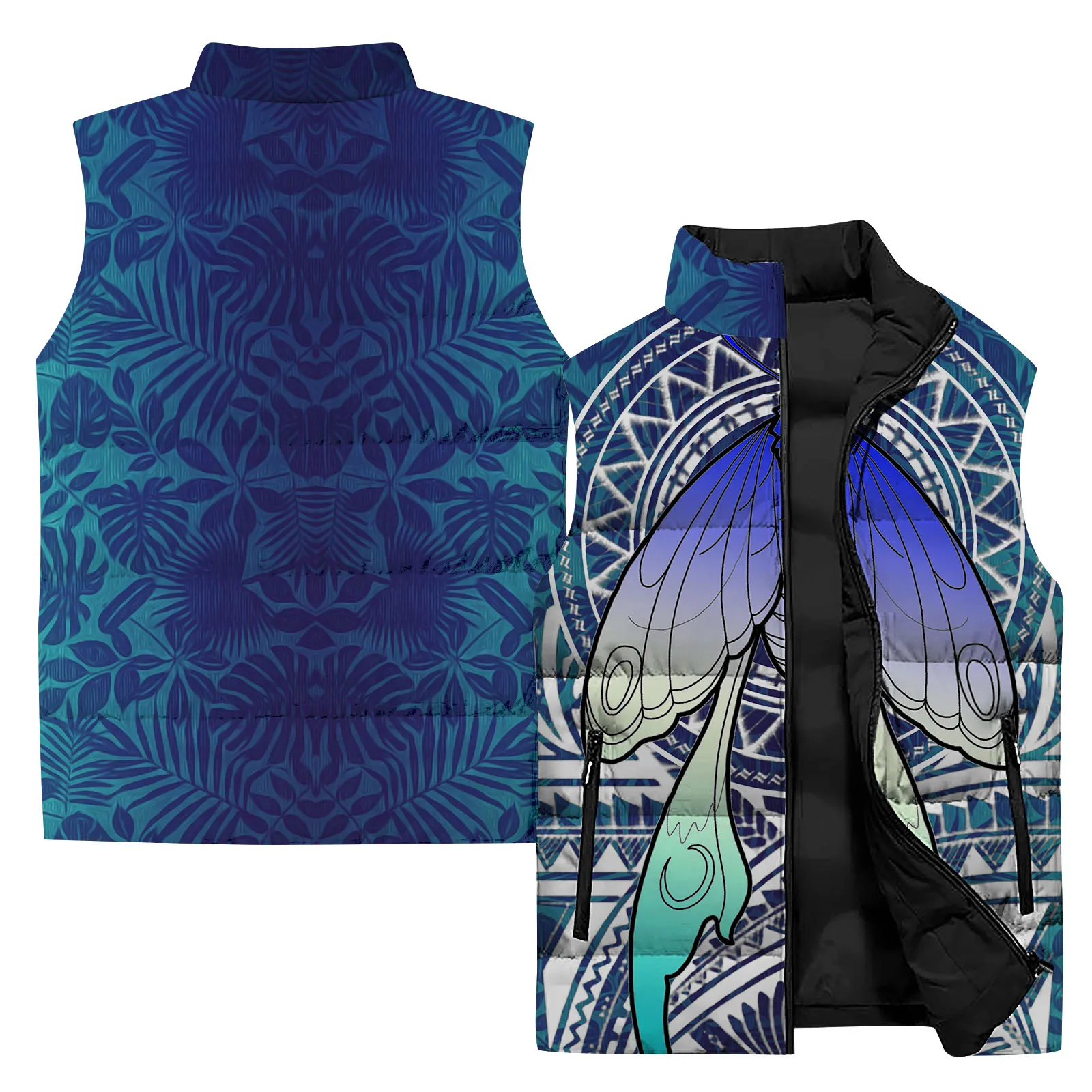 Nueva chaqueta sin mangas con estampado de arte abstracto en 3D para hombre, chaleco cálido para deportes al aire libre y acampada, chaqueta informal con cuello alto para hombre, cortavientos