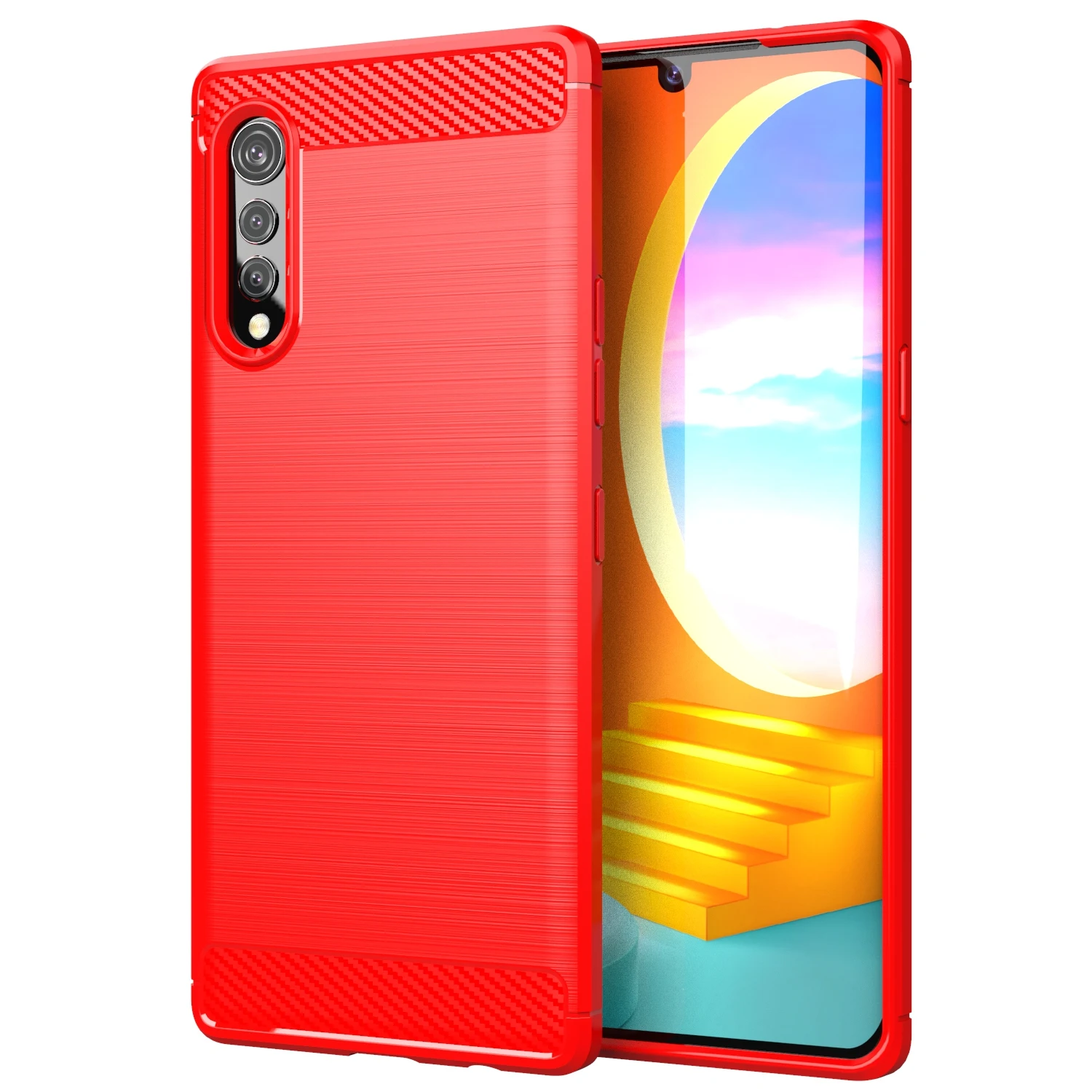 Premium Carbon Fiber Shock Absorption Phone Back Cover