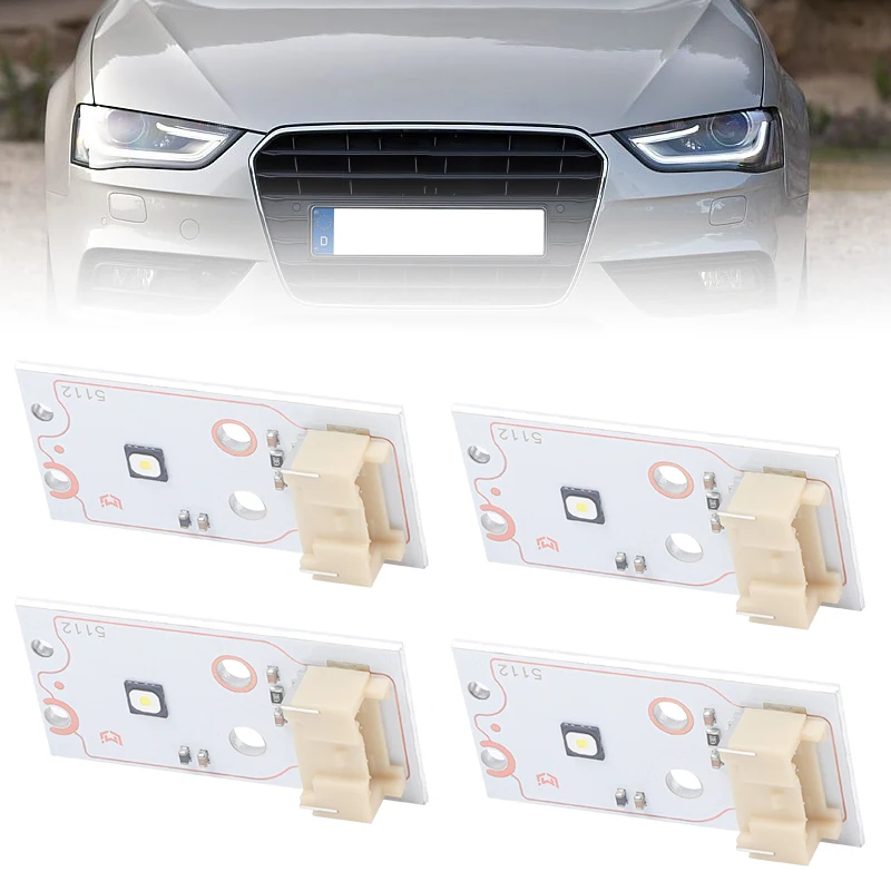 화이트 DRL LED 보드 엔젤 아이즈 광원 P121260 아우디 A4L A4 S4 B8 8K A5 2013-2016 주간 주행등 모듈 칩