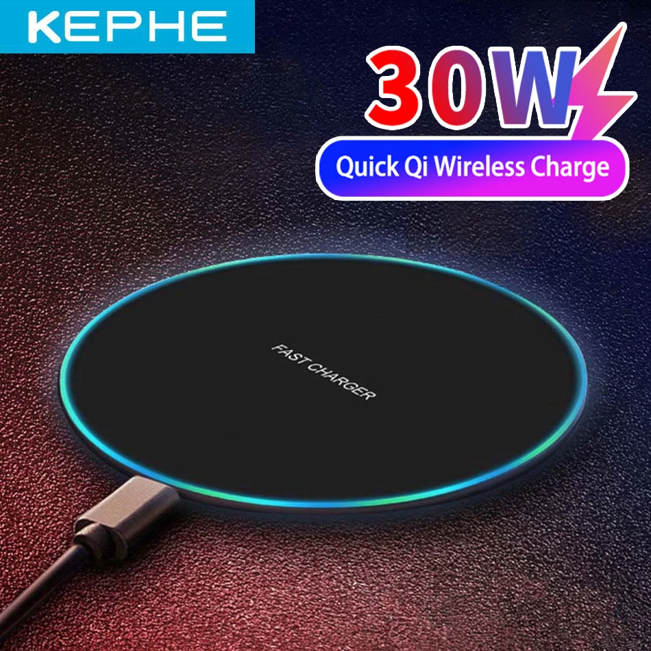 30W qi Wireless Charger for iPhone 11 12 X XR XS Max 8 fast wirless Charging for Samsung Xiaomi Huawei phone Qi charger wireless Fast charge 18w