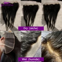 13x4 Transparente Dentelle Frontale 14 à 24 Pouces 100 % Humains Cheveux Pré-épilés Naissance de Cheveux Naturelle avec Bébé Cheveux 3 Jours Livraison 5