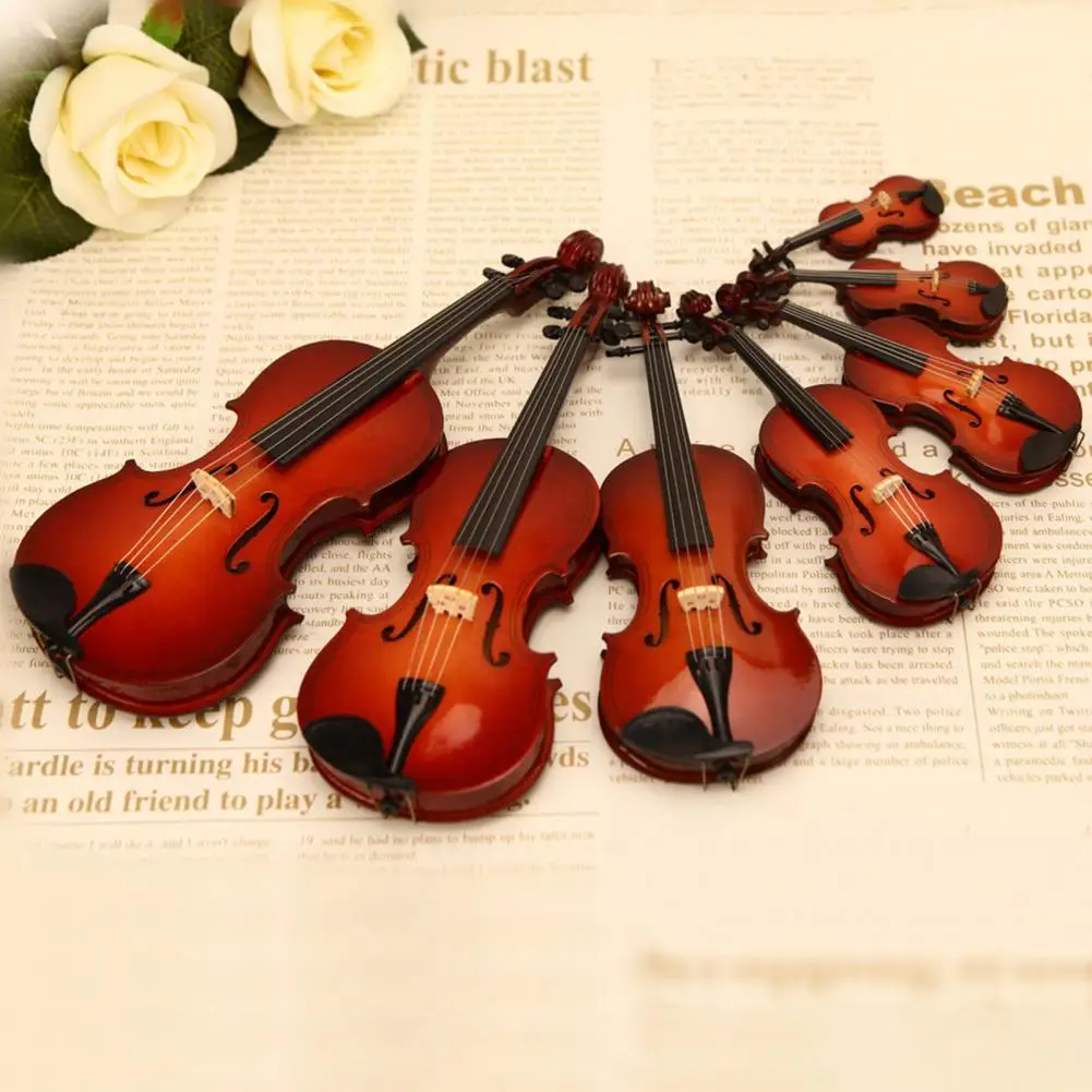 Playable Tiny Violin Figurine,The Worlds SmallestMiniature Musical