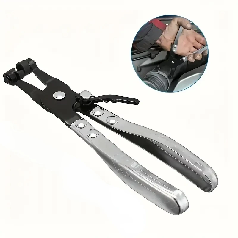 Professional Car Water Pipe Hose Clip Pliers Clamp Swivel Drive Jaw Locking Tool Removal And Installation Of Ring-Type Flat-Band 2