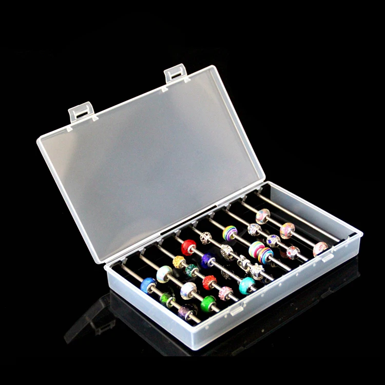 Acrylic Box Charm Beads Bracelet Ring Holder Jewellery Organizer Jewelry Tray Diy Finding Display Stand Storage Case Rack