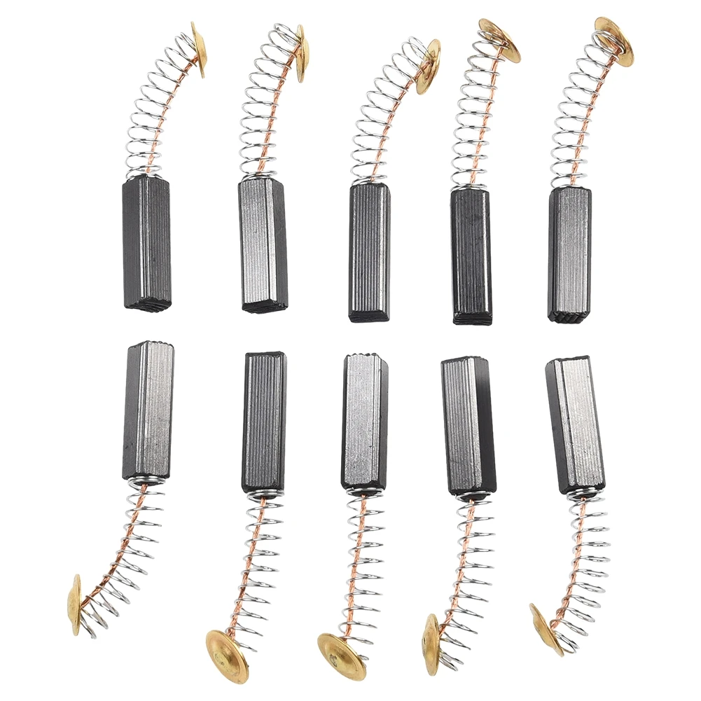 New Style 10pcs Replacement Rotary Power Tool Motor Coal Brushes  Carbon Brush Feathered 6x6x20mm For Drill Electric Grinder 10pcs carbon brush power tool motor coal brushes feathered 6x6x20mm motorbrush electric drill power tools