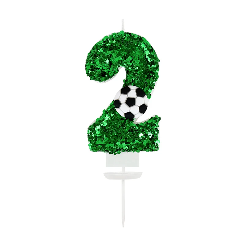 Kids Sports Theme Soccer Cake Candles - Fun Birthday Party Decorations & Cupcake Toppers