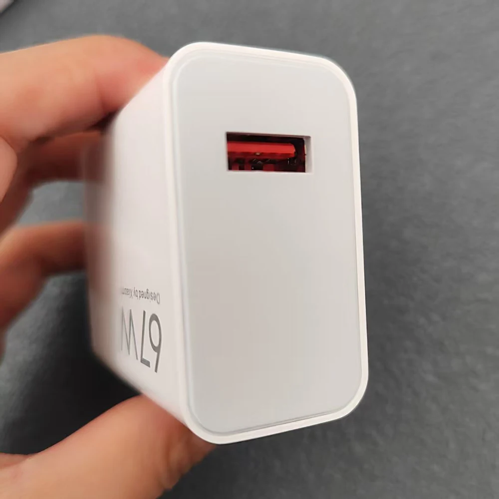 67W Turbo Fast Charging EU Charger Kit with 1M 6A Type-C Cable