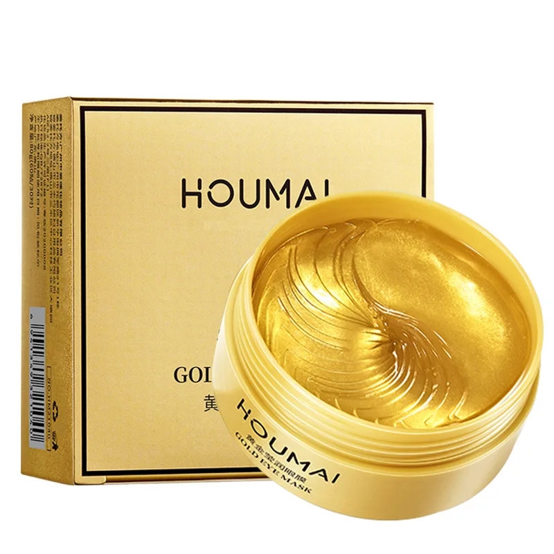 

60pcs Gold Collagen Eye Mask Hydrating Skin Firming Anti Dark Circle Eye Bags Removal Gel Masks Beauty Moisturizing Eye Patch
