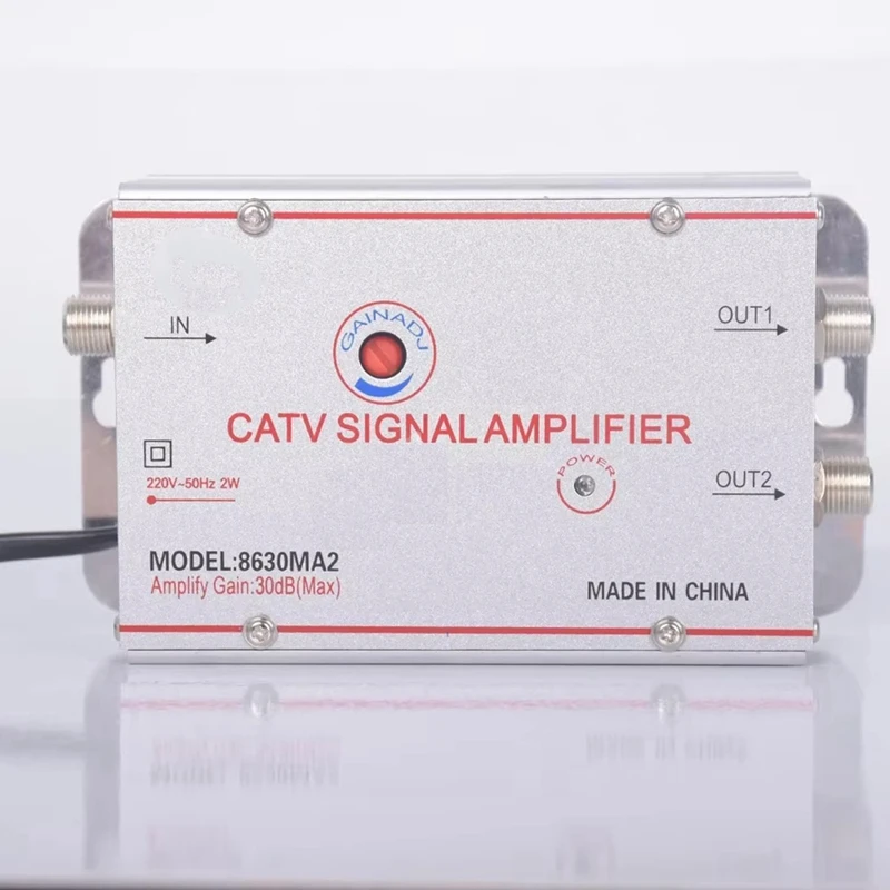 8630MA2 30dB 케이블 TV 분배기 증폭기 디지털 TV 안테나 신호 부스터 홈 TV 장비 45Mhz 860MHz EU Plug-A86Z