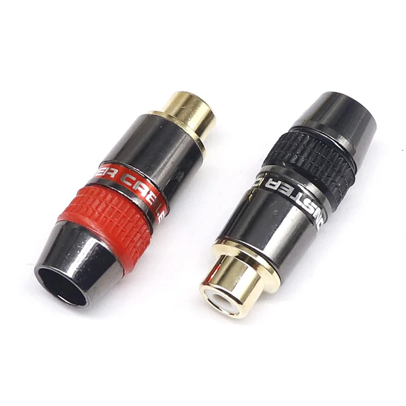 plugue lotus banhado ouro conector macho 03