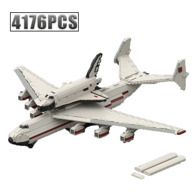 

Новинка 1:110 Буран с Антоновым ан-225, модель коридора, строительный комплект, самоблокирующиеся кирпичи, подарок на день рождения и Рождество