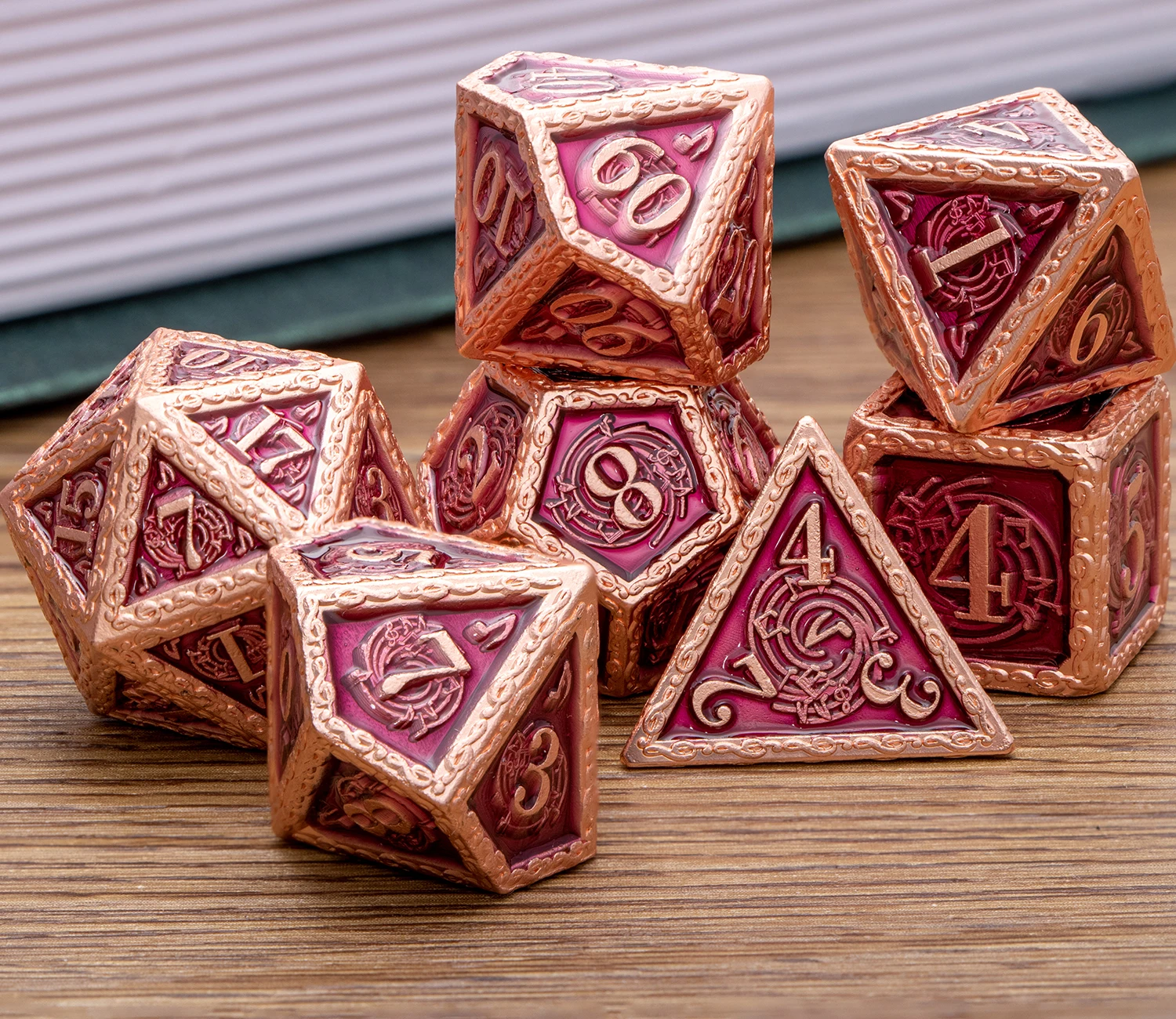 Music DND D20 Dungeon and Dragon Dice Set Metal 6 Sided Polyhedral D&D Dice for Pathfinder RPG Board Games D20 D12 D10 D8 D6 D4 game dice dice set