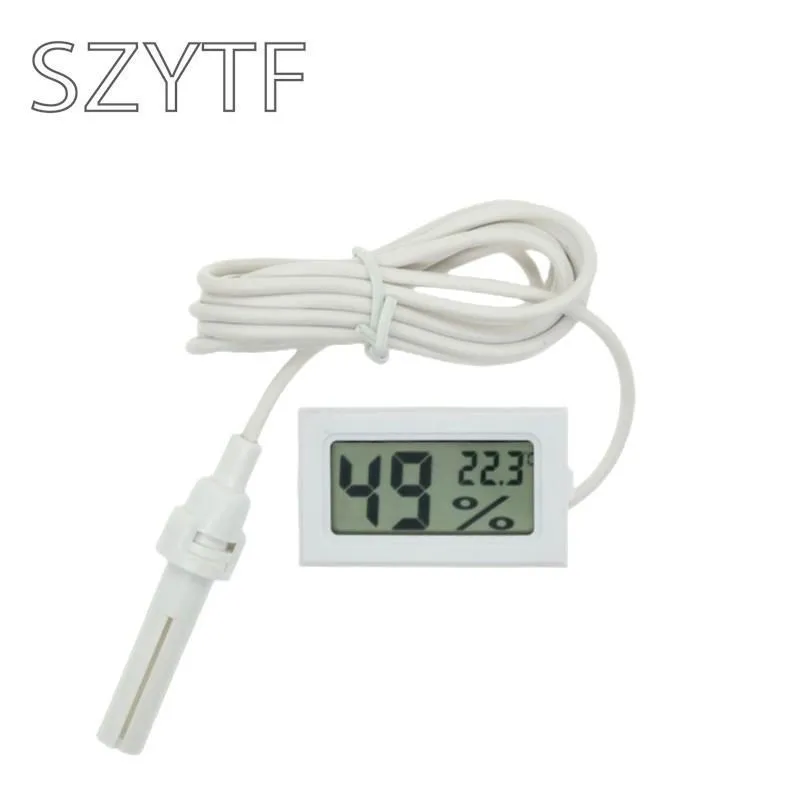 Mini Convenient Digital LCD Thermometer Sensor Hygrometer Gauge Refrigerator Aquarium Monitoring Display Humidity Detector images - 6