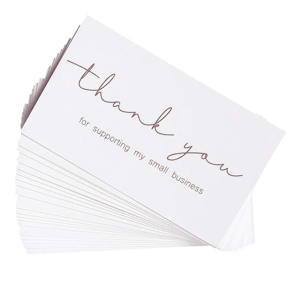 Greeting Cards Thank You Cards Wedding Favor Tags 50pcs White Thank You Cards Gifts Wrapping Tags Party Decorations Wedding Favors Birthday Cards Friends Family