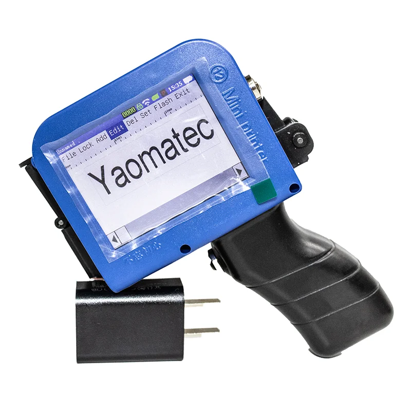 

YAOMATEC Mini Printer Handheld Inkjet Printer Hand held Portable Ink Jet Printer for box Logo batch code Printing
