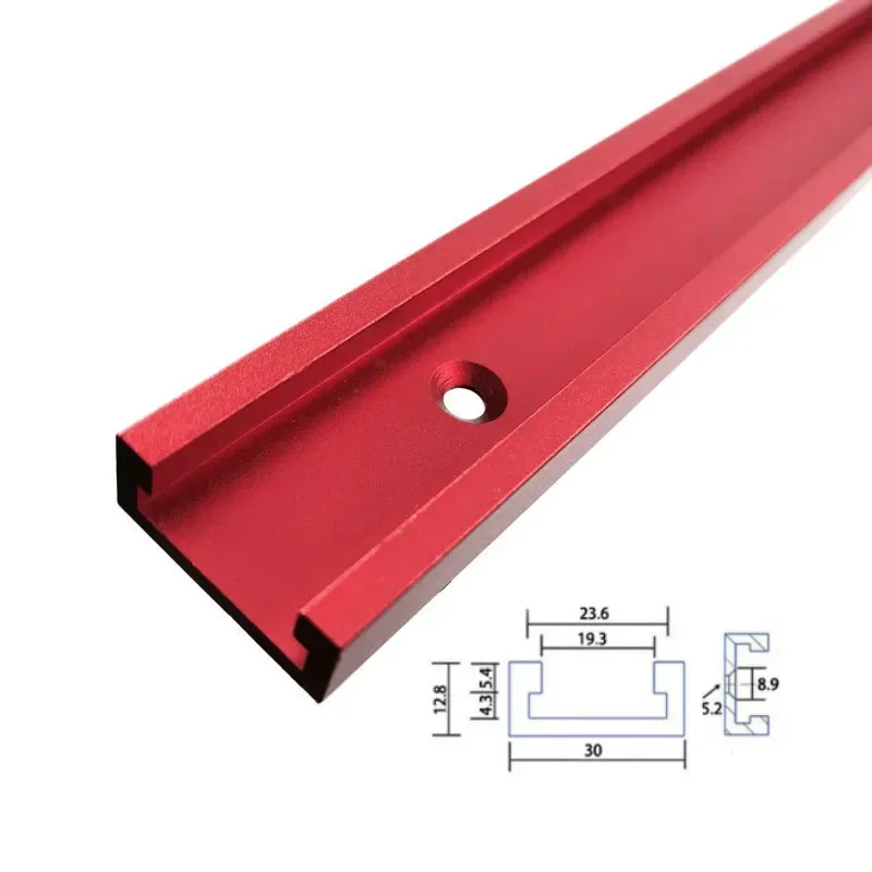 30 Type T-Slot Miter Track Jig Fixture Slot Connector Aluminum Alloy Woodworking Chute Rail 300-800MM DIY Tools woodworking tools woodworking tool miter track jig