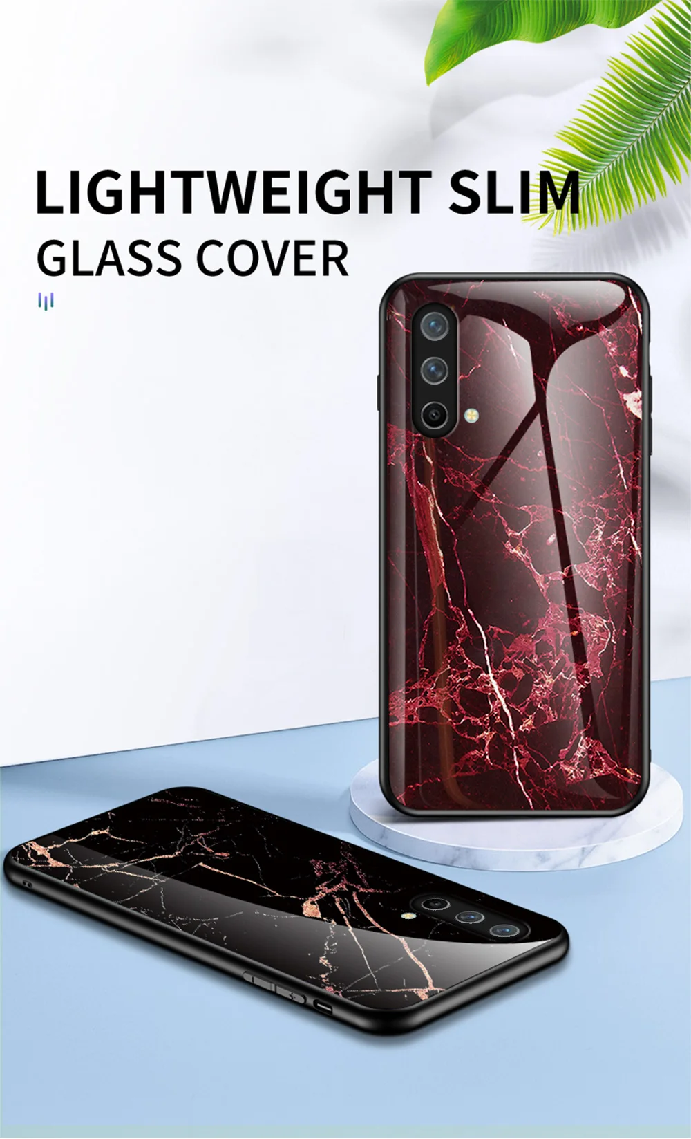 OnePlus Ace -lasikotelo DECLAREYAO Ohut, karkaistua lasia oleva suojakuori OnePlus 10 9 9R 9RT 8 8T 7 7T Pro 6 6T 5 5T Nord N -puhelimelle_voghion.com