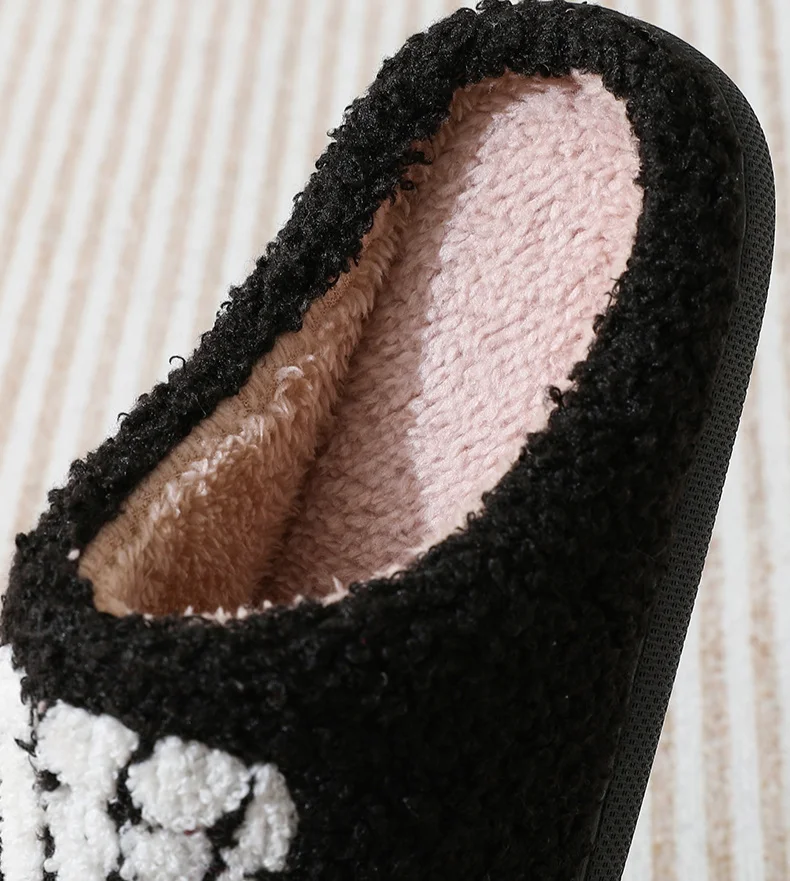 New Halloween Ghost Hand Cartoon Warm Winter for Men and Women Couples Home Indoor Cotton Slippers_voghion.com