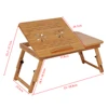 Bed Desk Adjustable Bamboo Rack Shelf Dormitory Bed Lap Desk Portable Book Reading Tray Stand Laptop Bed Desk Bed Lap Desk 6