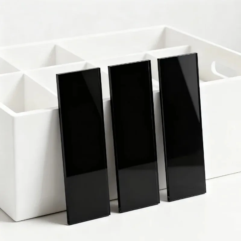 Hochglanz-Schwarze Acrylspiegel-Platte Aquarium-Hintergrund Tankteiler Organisches Glas