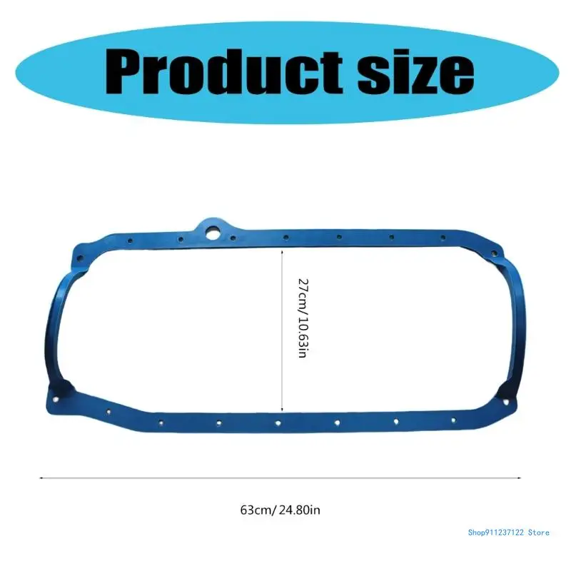 Steel Rubber Oil Pan Gasket for 1986-1995 SBC Engine 305 350 Auto Engine Repairing Accessories