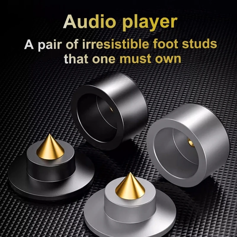 Adjustable Speaker Isolation Feet Pads with Spikes and Cones for Enhanced Sound Quality