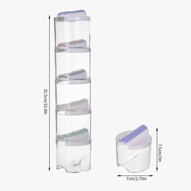 XINGWANG 2 Pieces of Kitchen Transparent Seasoning Box, Spice Jar, Plastic  Storage Container, with Lid and Spoon