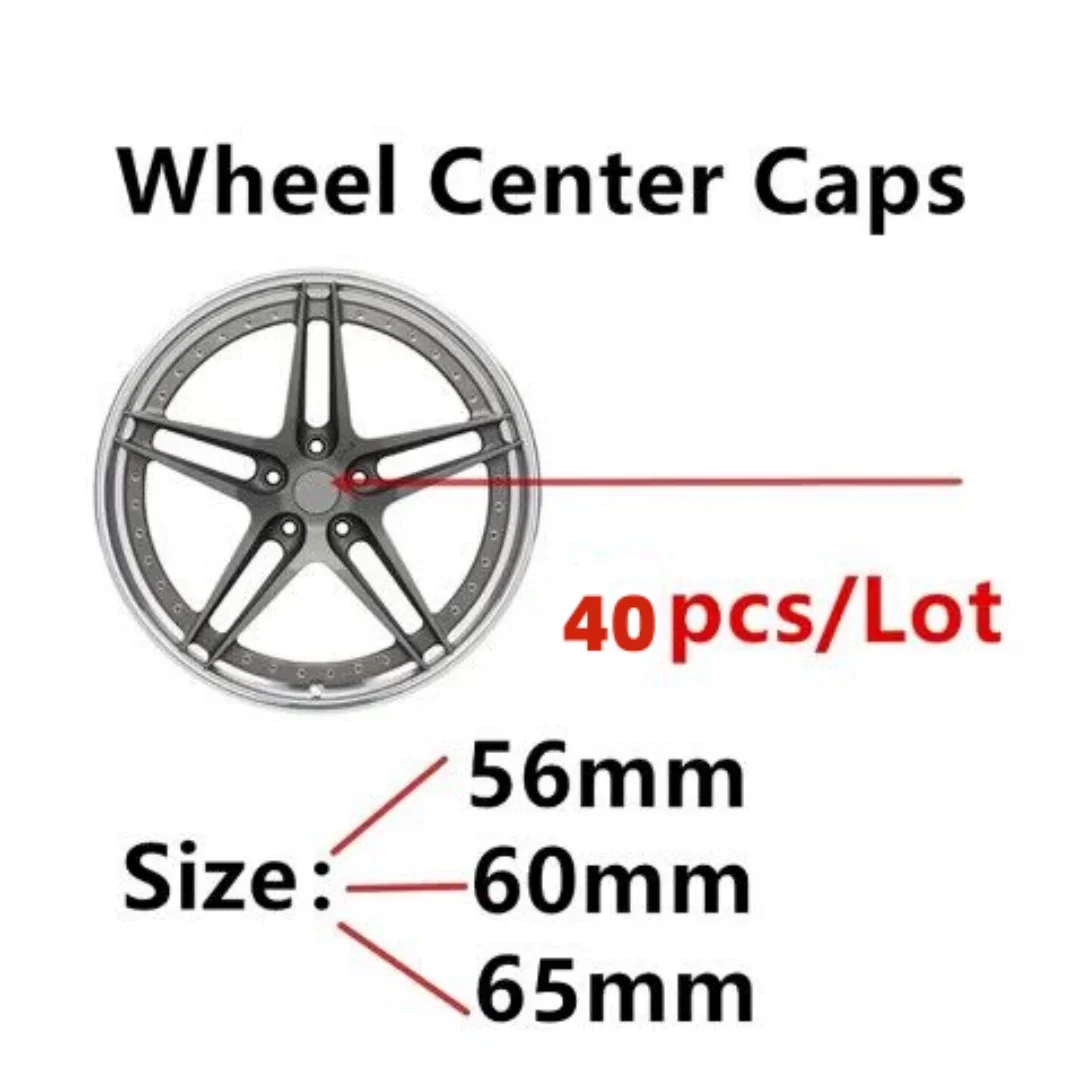 40pcsSize56mm60mm65mmHighQualityStickersCarWheelHubCenter