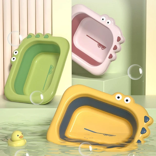 Lavabo Pliable en Plastique pour Bébé, Baignoire Pliante, Portable