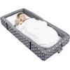 Toddler Floor Bed with a Fitted Sheet, Washable Toddler Cots for Sleeping, Comfortable and Portable Bed for Kids 1