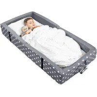 Toddler Floor Bed with a Fitted Sheet, Washable Toddler Cots for Sleeping, Comfortable and Portable Bed for Kids 1