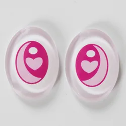 Customizable Eye Replacement Parts for Labubu Dolls - Simulation Changing Eye Slices, DIY Doll Accessories (2nd Gen- pink eyes)