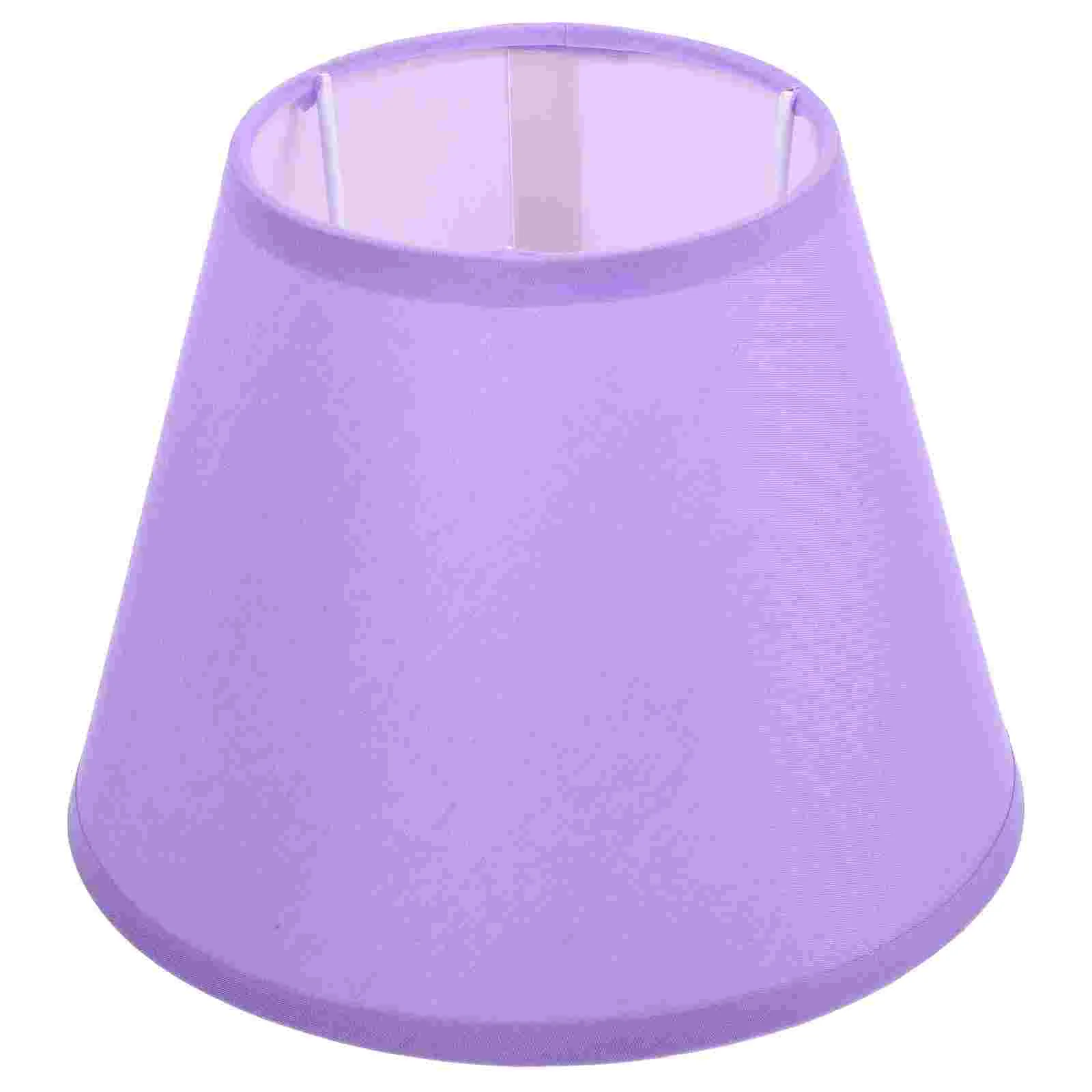 

Light Covers Lamp Shades Fabric Lampshade for Desk Table Household Hotel Desktop Purple Bedside