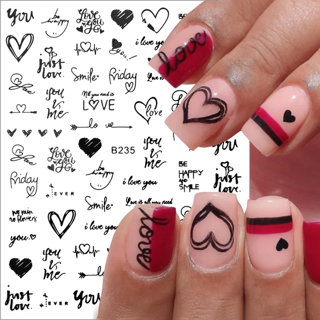 Valentine's Day Nail Art 3D Mini Hot Pink Hearts Nail Art Nail Decorat