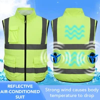 Men's Reflective Fan Cooling Vest