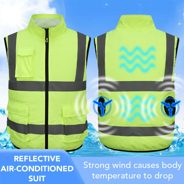Men's Reflective Fan Cooling Vest