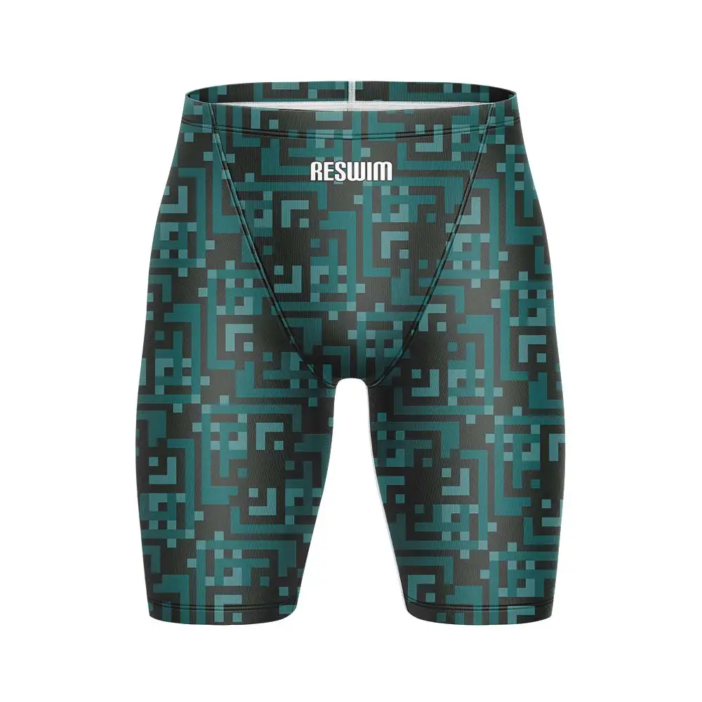 Summer Funny Swim Jammer Athletic Training Swimsuit Shorts Men's Swimming Trunks Beach Swimwear Jammers Tights Surf Shorts